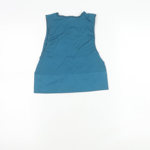 Urban Outfitters Women's Blue Cropped Tank, Size L