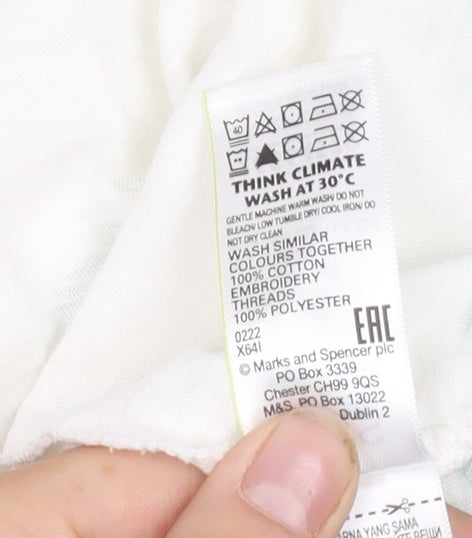Marks and Spencer Women Ivory Embroidered Camisole Size 20