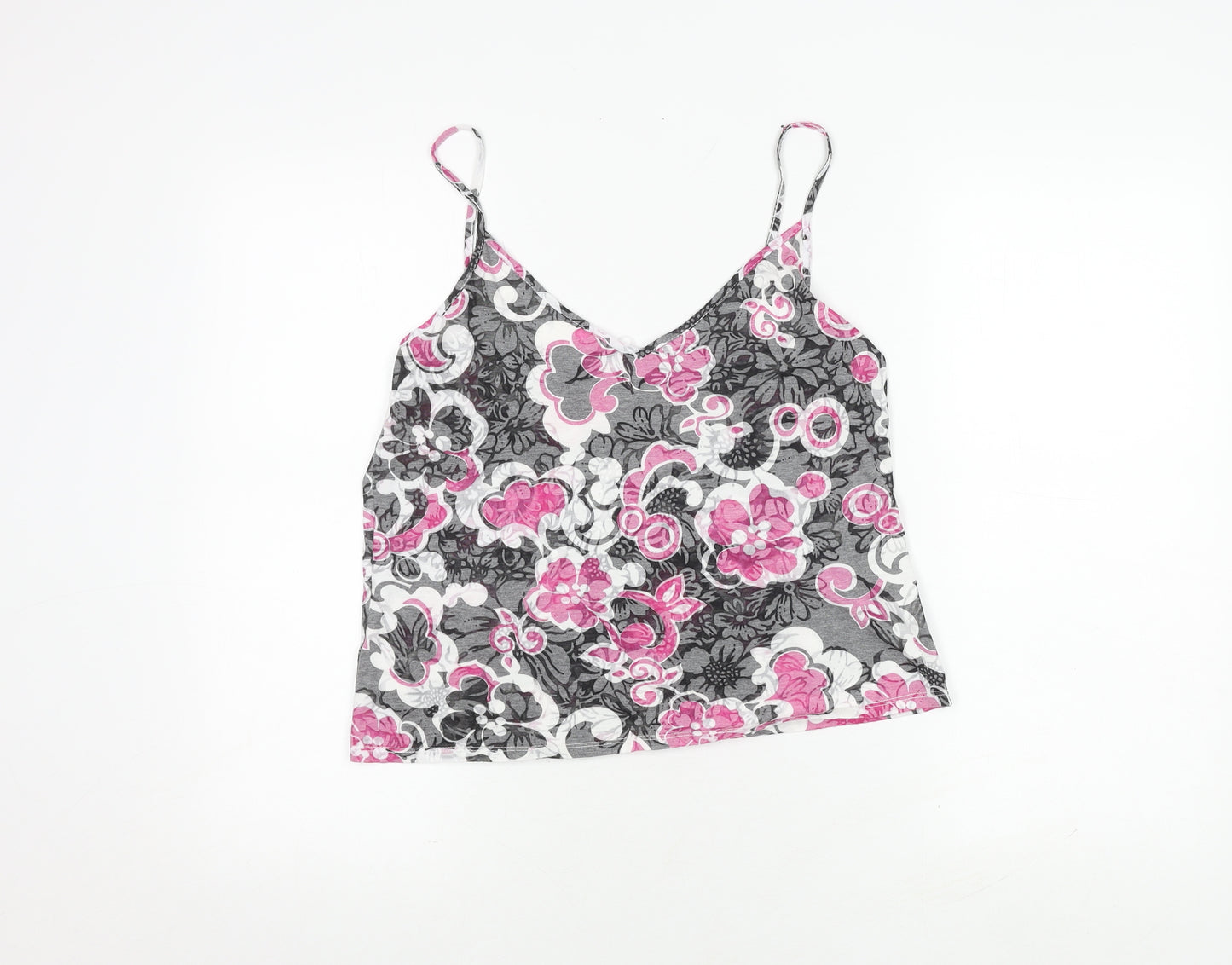 Marks and Spencer Women’s Grey Pink Floral Camisole Top