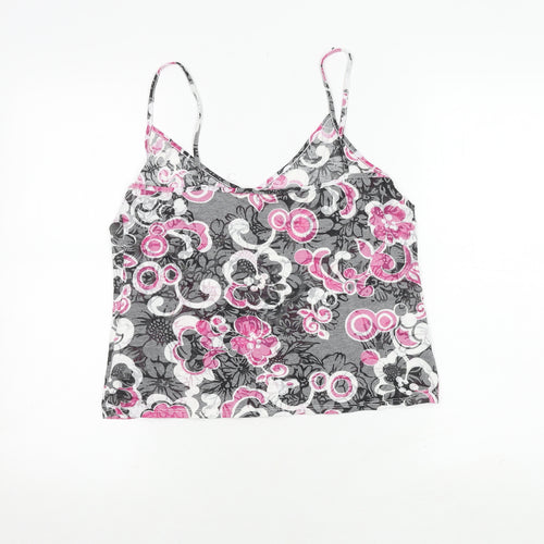 Marks and Spencer Women’s Grey Pink Floral Camisole Top