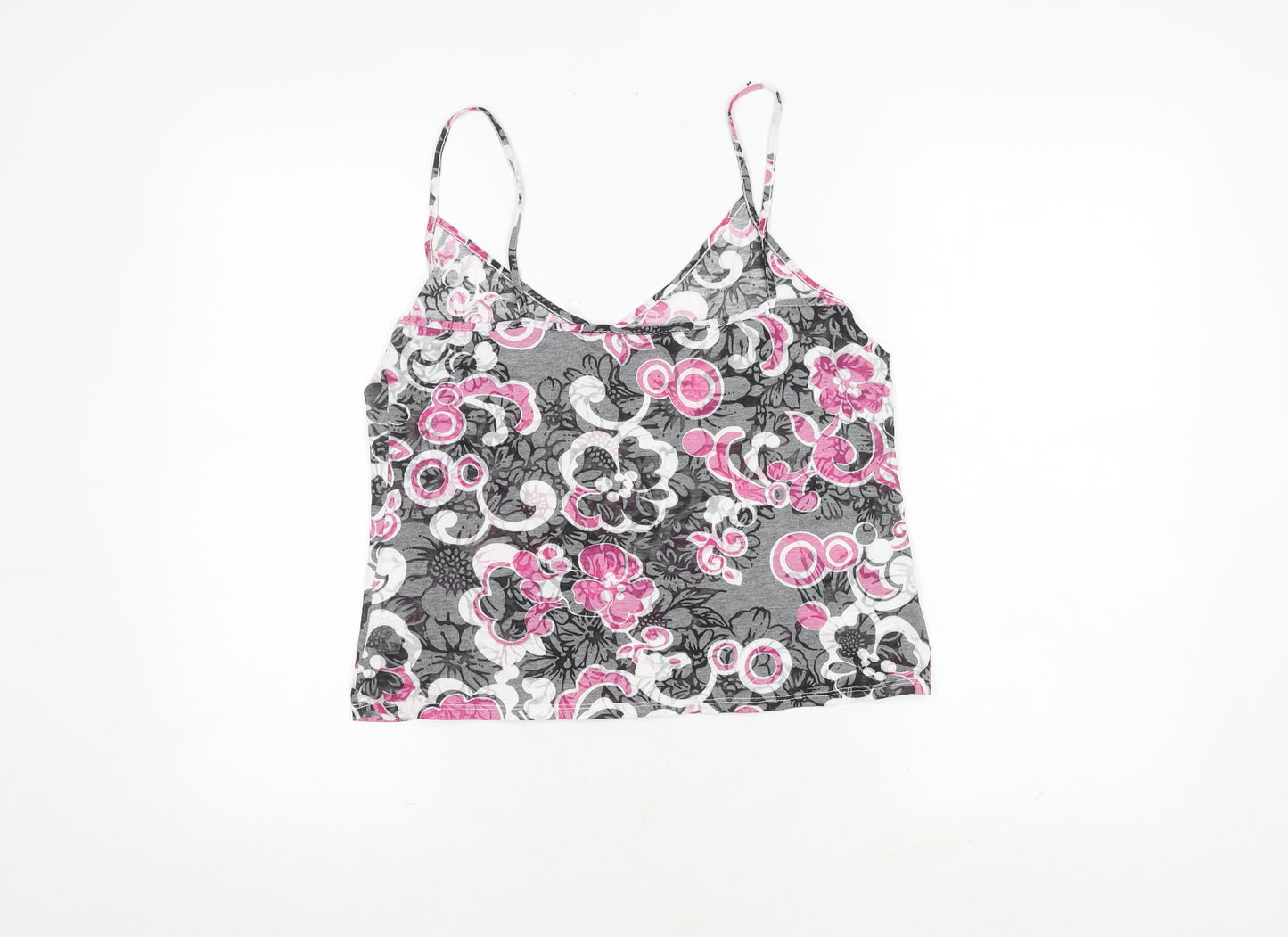Marks and Spencer Women’s Grey Pink Floral Camisole Top
