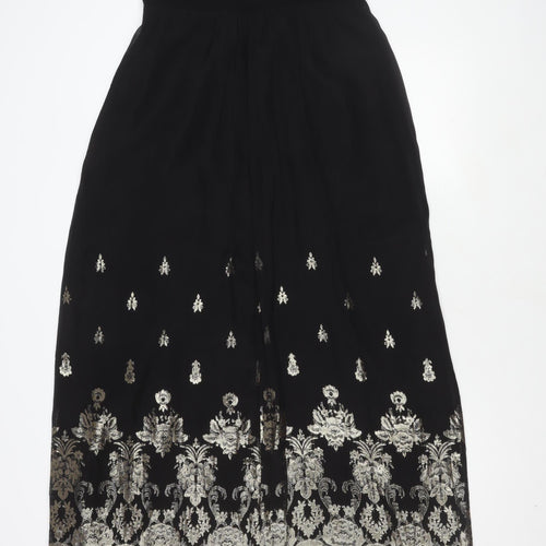Belle by Oasis Women's Black Embroidered Dress Size 12