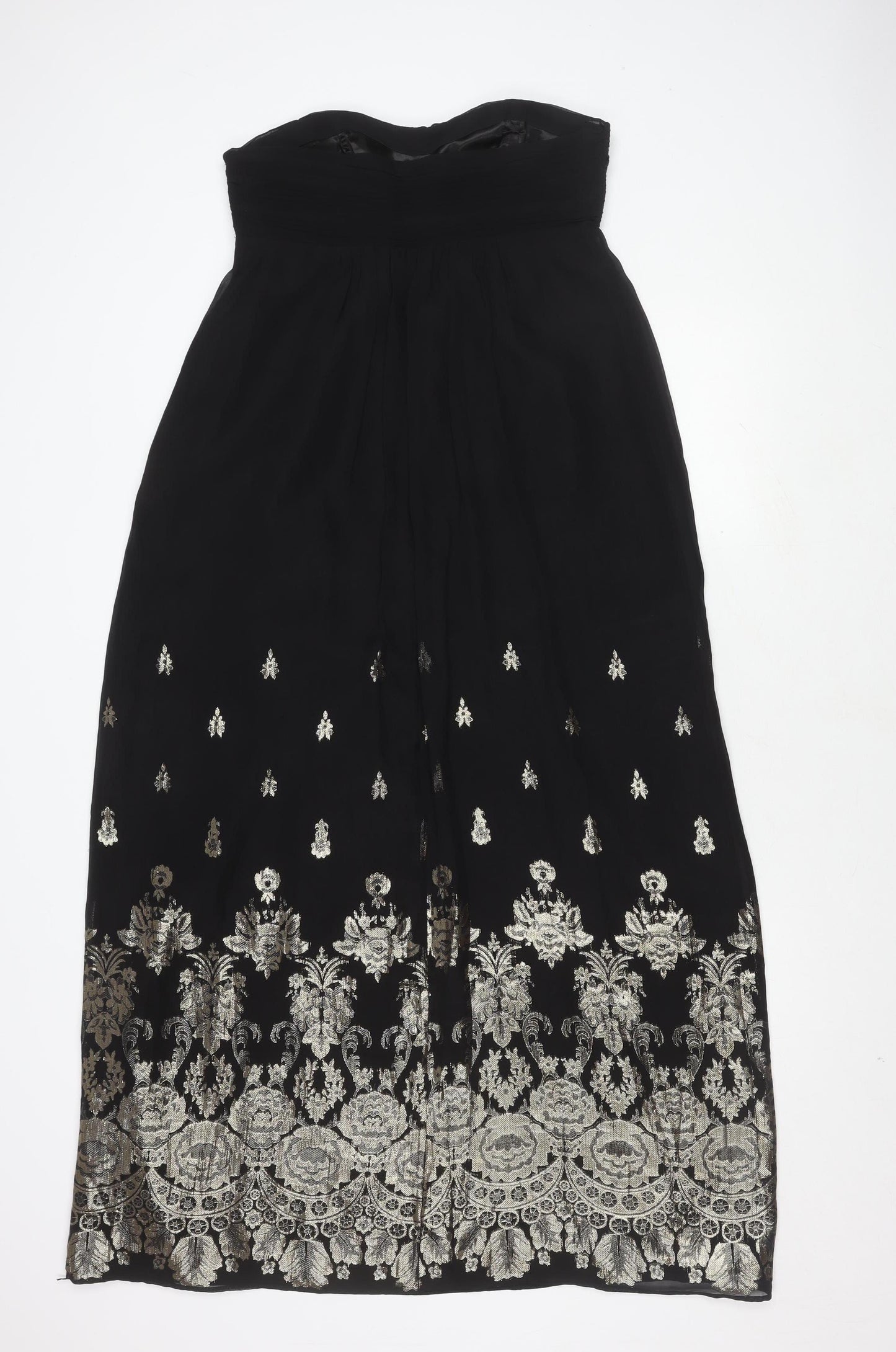 Belle by Oasis Women's Black Embroidered Dress Size 12