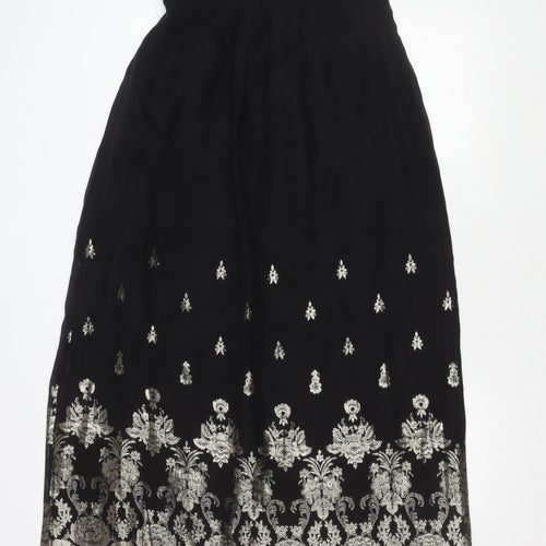 Belle by Oasis Women's Black Embroidered Dress Size 12