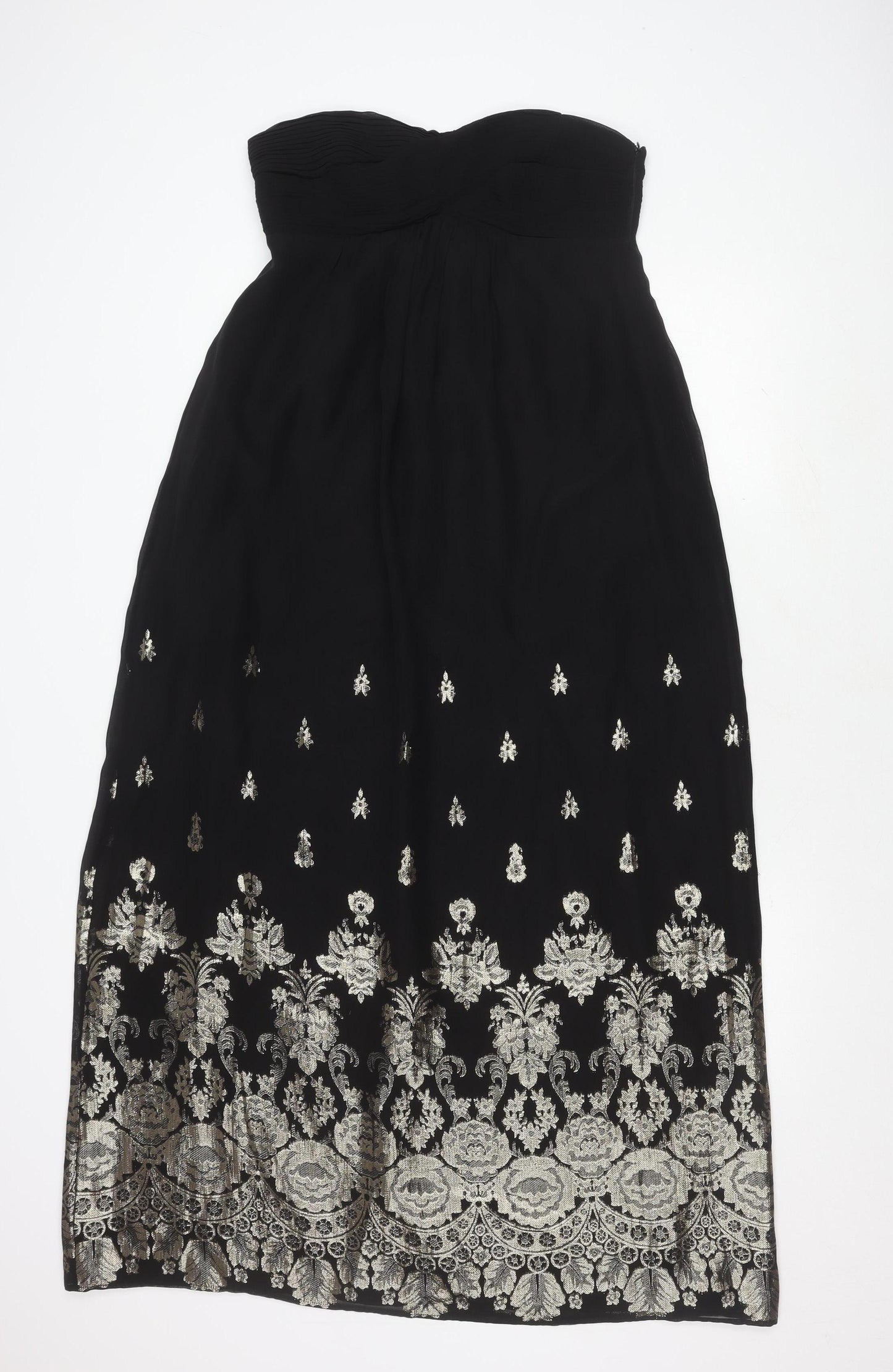 Belle by Oasis Women's Black Embroidered Dress Size 12