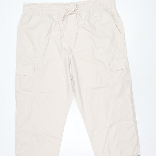 Marks and Spencer Women's Ivory Cargo Trousers 24