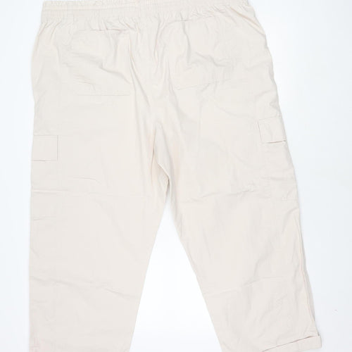 Marks and Spencer Women's Ivory Cargo Trousers 24