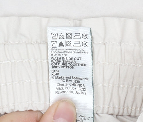 Marks and Spencer Women's Ivory Cargo Trousers 24