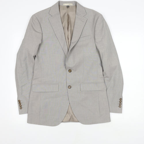 Marks and Spencer Men's Grey Blazer Size 36 Regular Fit