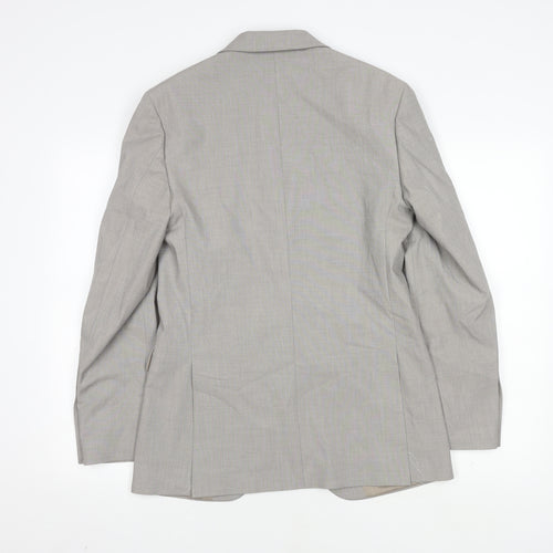 Marks and Spencer Men's Grey Blazer Size 36 Regular Fit
