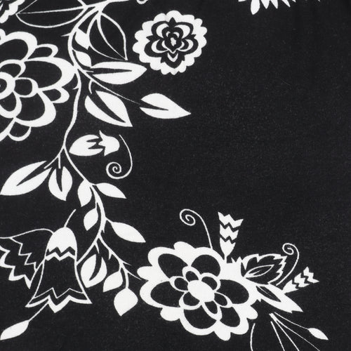 Miamoda Women's Floral Black Jumper, Size 12