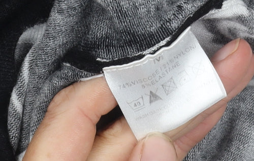 Miamoda Women's Floral Black Jumper, Size 12