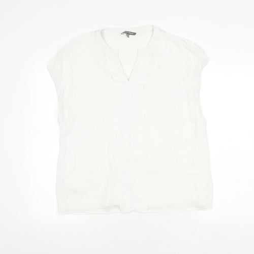 Laura Ashley Women's White Sleeveless Top UK 18
