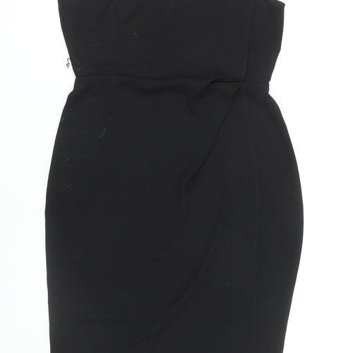 ASOS Women's Black Sleeveless Sheath Dress Size 14