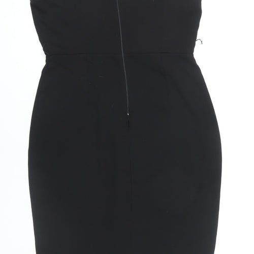 ASOS Women's Black Sleeveless Sheath Dress Size 14