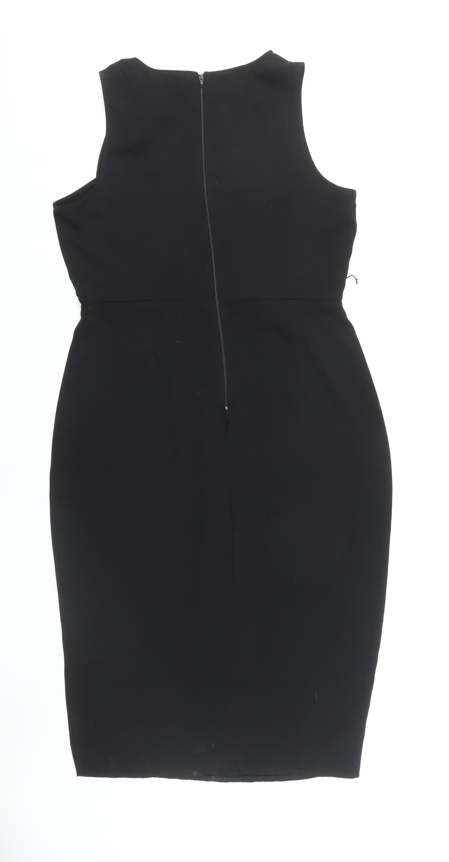 ASOS Women's Black Sleeveless Sheath Dress Size 14