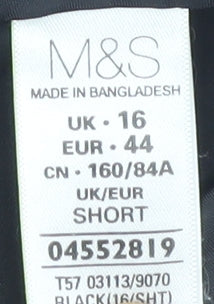 Marks and Spencer Women's Black Trousers Size 16