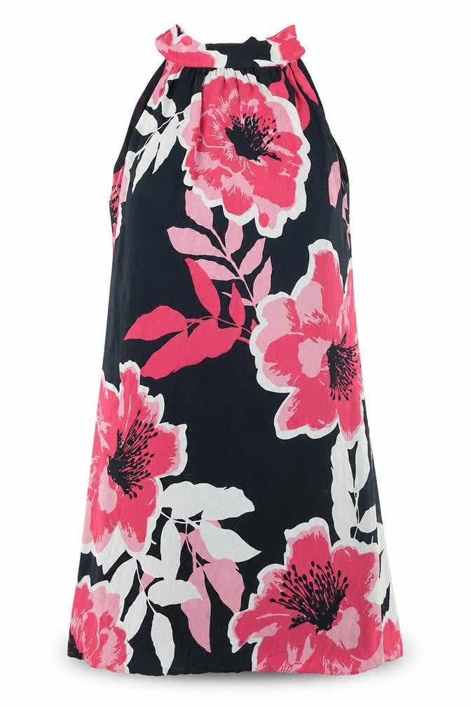 Front view of Marks & Spencer Women's Floral Halter Dress - 12