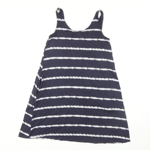 Next Women's Navy Striped Sleeveless Dress Size 12
