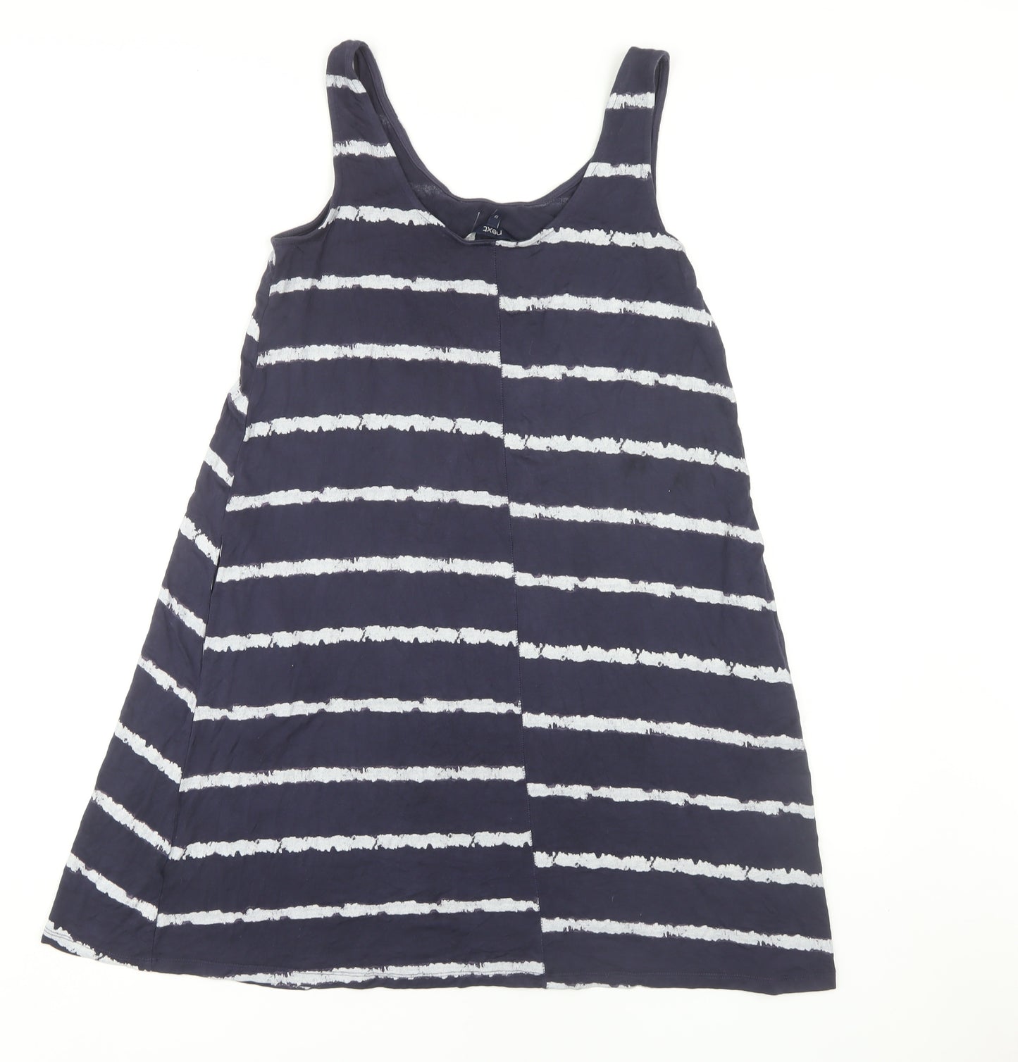 Next Women's Navy Striped Sleeveless Dress Size 12
