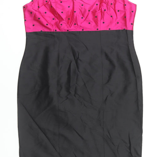 Jaego Women's Pink Polka Dot Party Dress Size 18