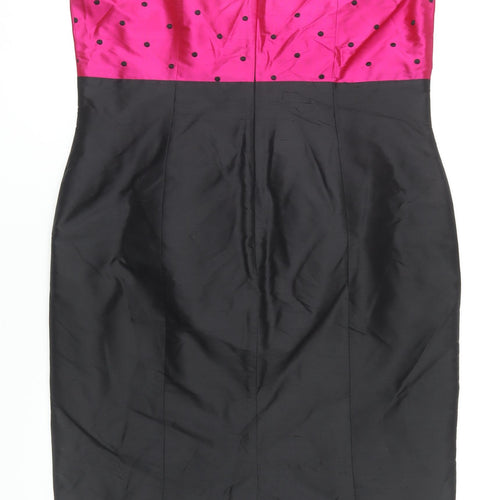 Jaego Women's Pink Polka Dot Party Dress Size 18