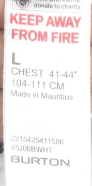 Burton Men's Striped T-Shirt White L