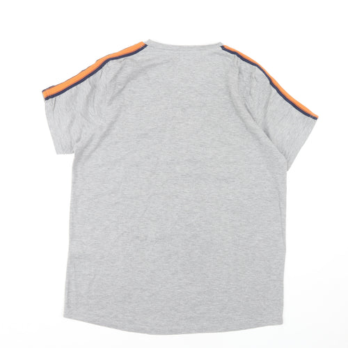 BoohooMAN Grey Crew Neck T-Shirt for Men - Large