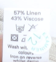 M&Co Women's Ivory A-Line Midi Skirt, Size 18, Summer Style