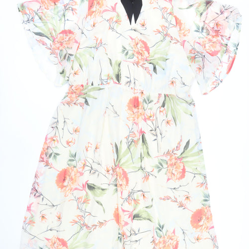 Simply Be Floral Dress, Multicoloured, Size 24, Women's