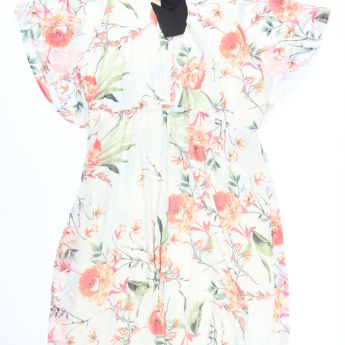 Simply Be Floral Dress, Multicoloured, Size 24, Women's