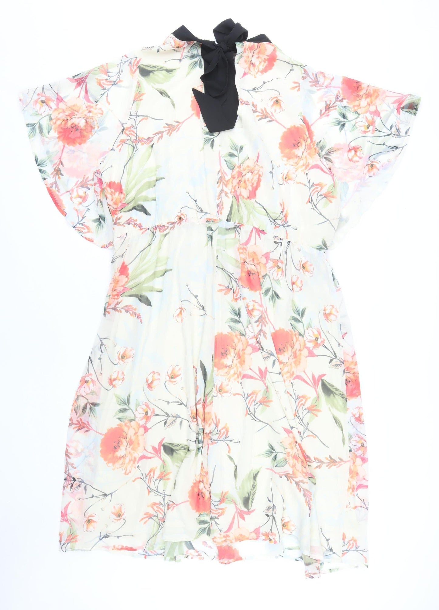 Simply Be Floral Dress, Multicoloured, Size 24, Women's