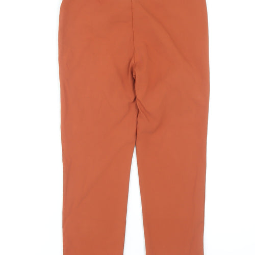 M&Co Women’s Straight Orange Trousers Size 10