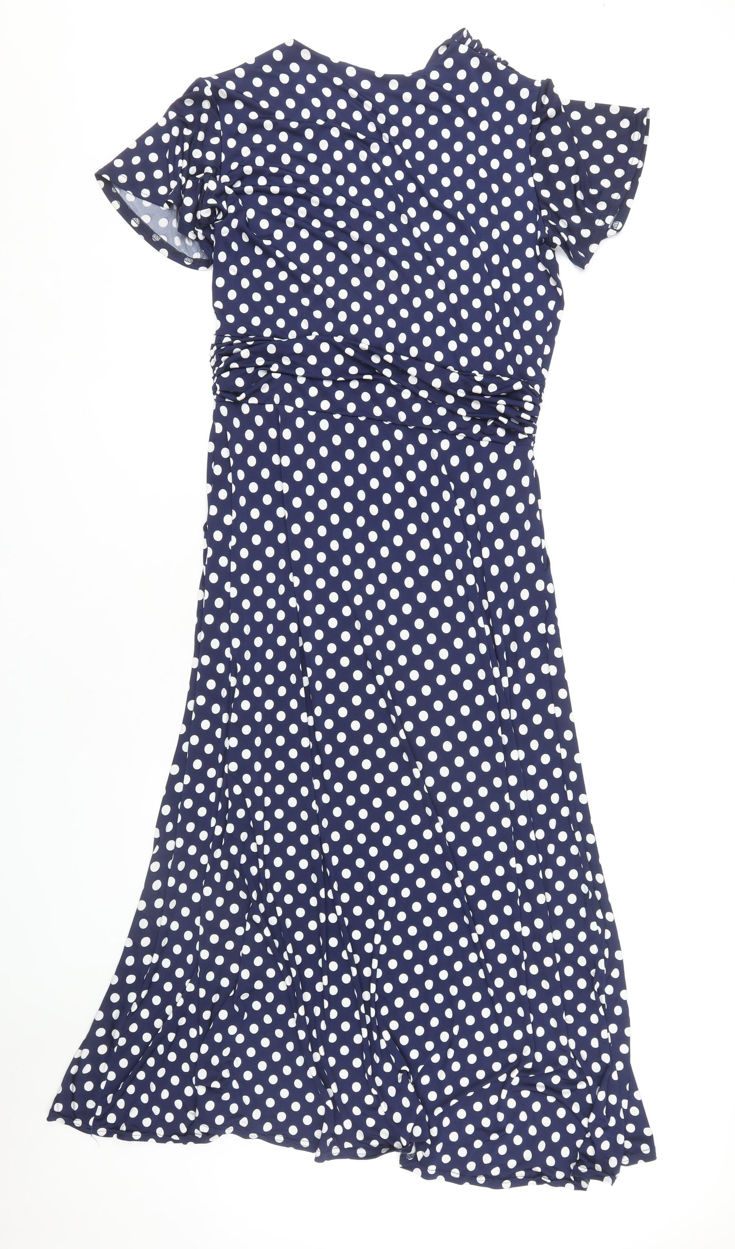 Onjenu Women's Blue Polka Dot Dress Size 16
