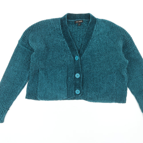 QED London Women's Blue Cardigan - Size M