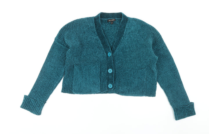 QED London Women's Blue Cardigan - Size M