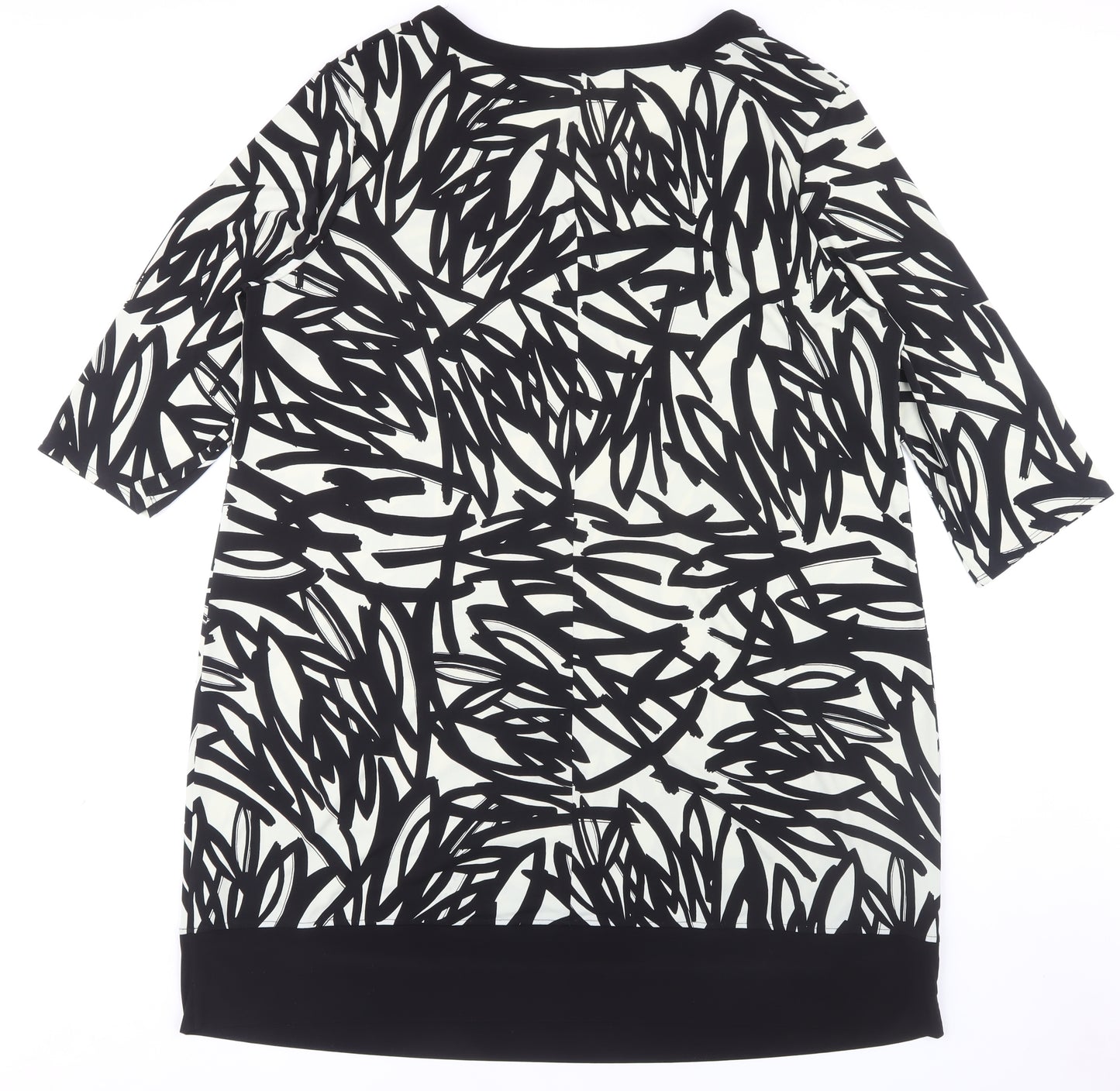 Debenhams Women's Black Patterned Dress Size 22