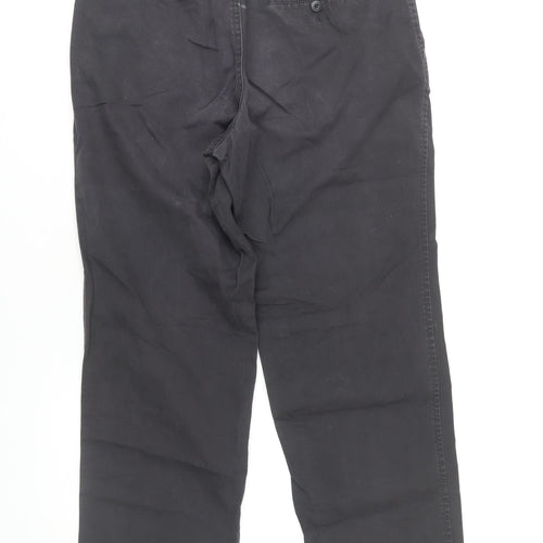 Marks and Spencer Men's Black Chino Trousers - 34 Regular