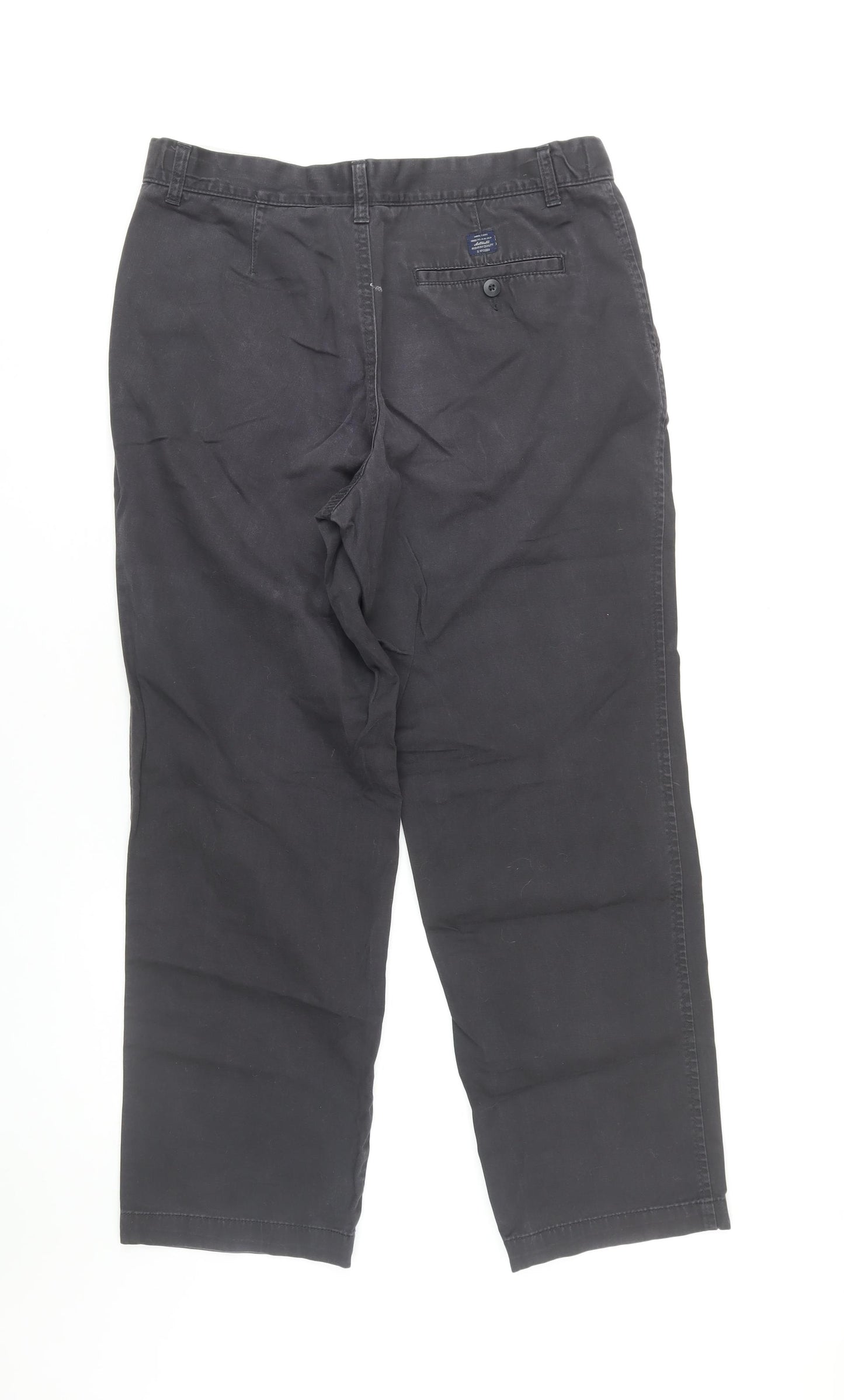 Marks and Spencer Men's Black Chino Trousers - 34 Regular