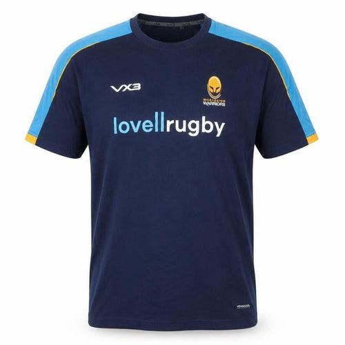 VX3 Men's Blue Rugby T-Shirt Size L Breathable Short Sleeve