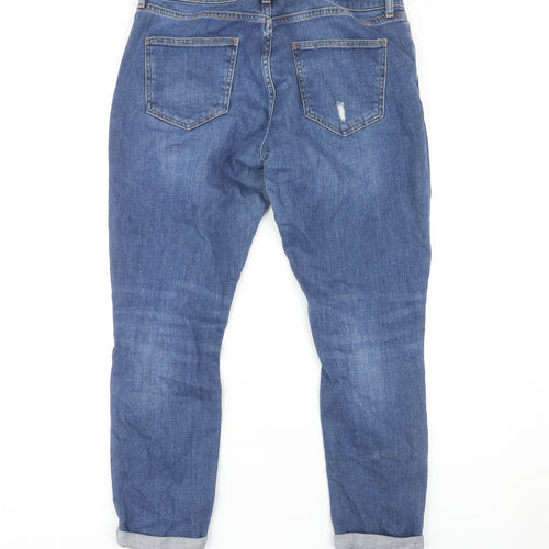 Topshop Women's Blue Straight Jeans W32 L32