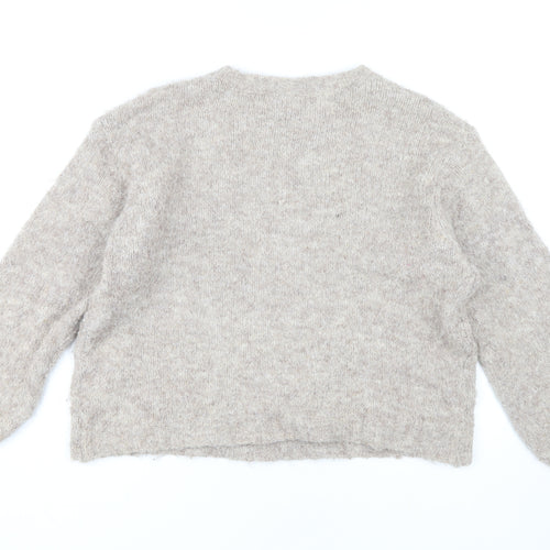 b.young Beige Women's Pullover Jumper Size M