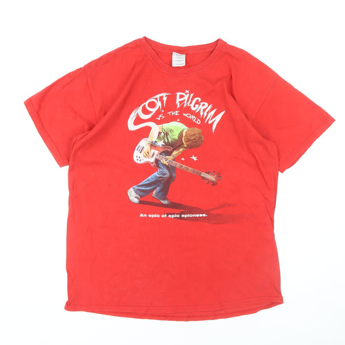 Scott Pilgrim Red Men's L Movie Graphic T-Shirt