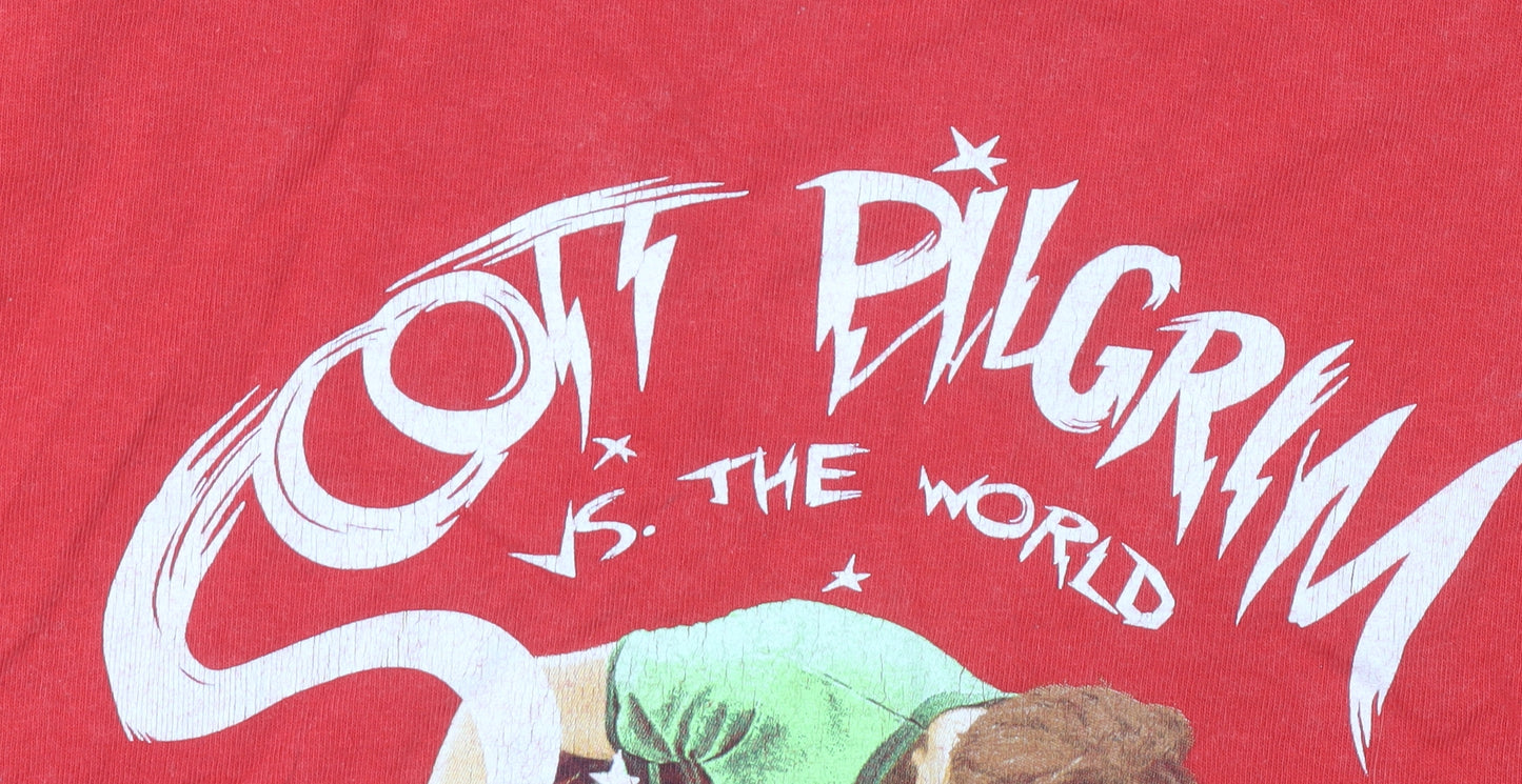 Scott Pilgrim Red Men's L Movie Graphic T-Shirt