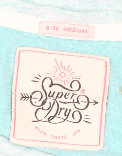 Superdry Women's Blue T-Shirt M - Casual Comfort