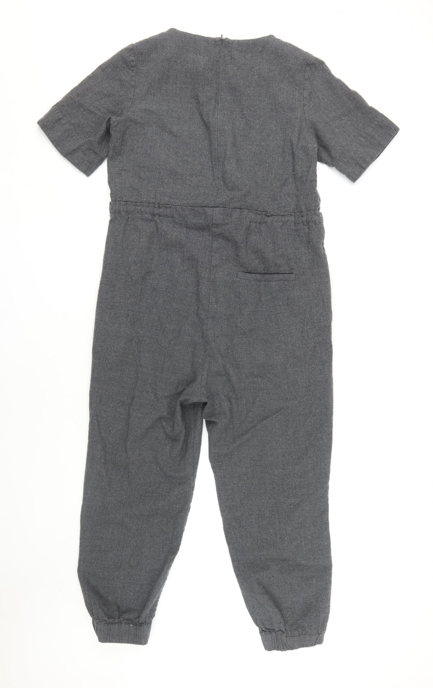 COS Women's Grey Wool Blend Jumpsuit, Size 12