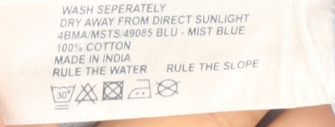 Fat Face Men's Blue XL Button-Up Cotton Shirt