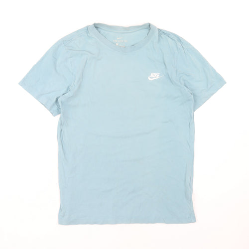 Nike Men's Blue Crew Neck T-Shirt S - Casual Style