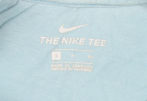 Nike Men's Blue Crew Neck T-Shirt S - Casual Style