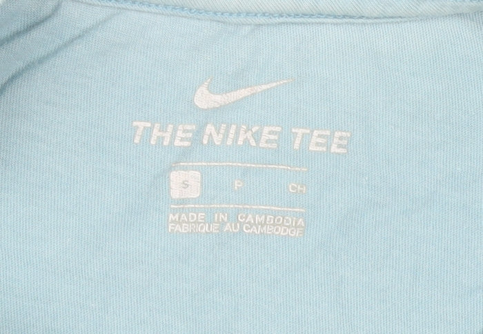 Nike Men's Blue Crew Neck T-Shirt S - Casual Style